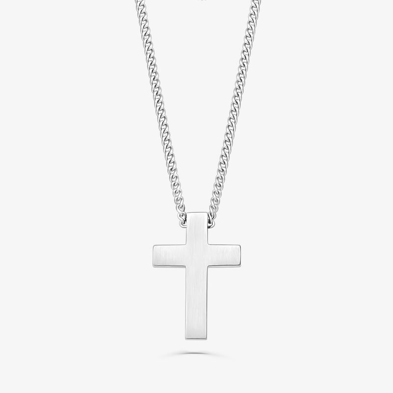 Colar Masculino Crucifixo em Aço Colar Masculino Crucifixo em Aço