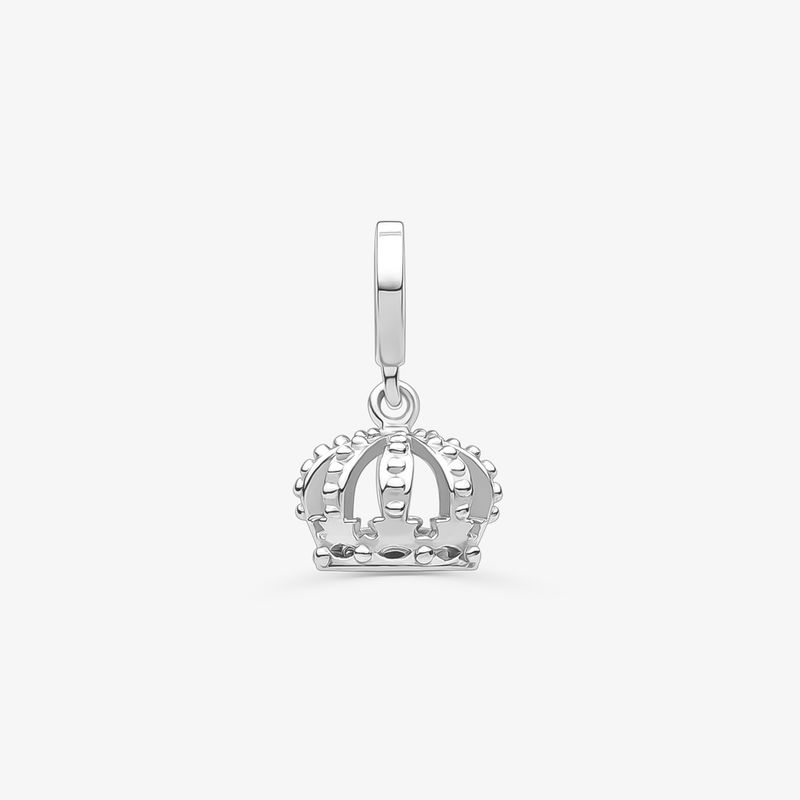 Charm Coroa em Prata 925 Charm Coroa em Prata 925