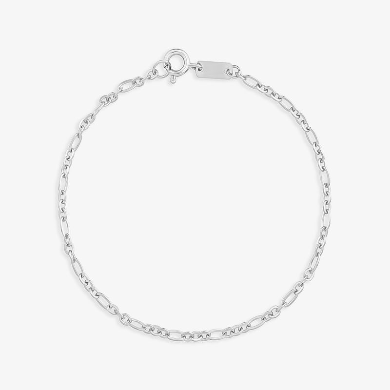 Pulseira Mallha Elos em Prata 925 - 23 cm Pulseira Mallha Elos em Prata 925 - 23 cm