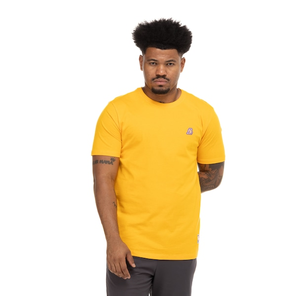Camiseta do Los Angeles Lakers NBA Minipatch N0510 Masculina Camiseta do Los Angeles Lakers NBA Minipatch N0510 Masculina