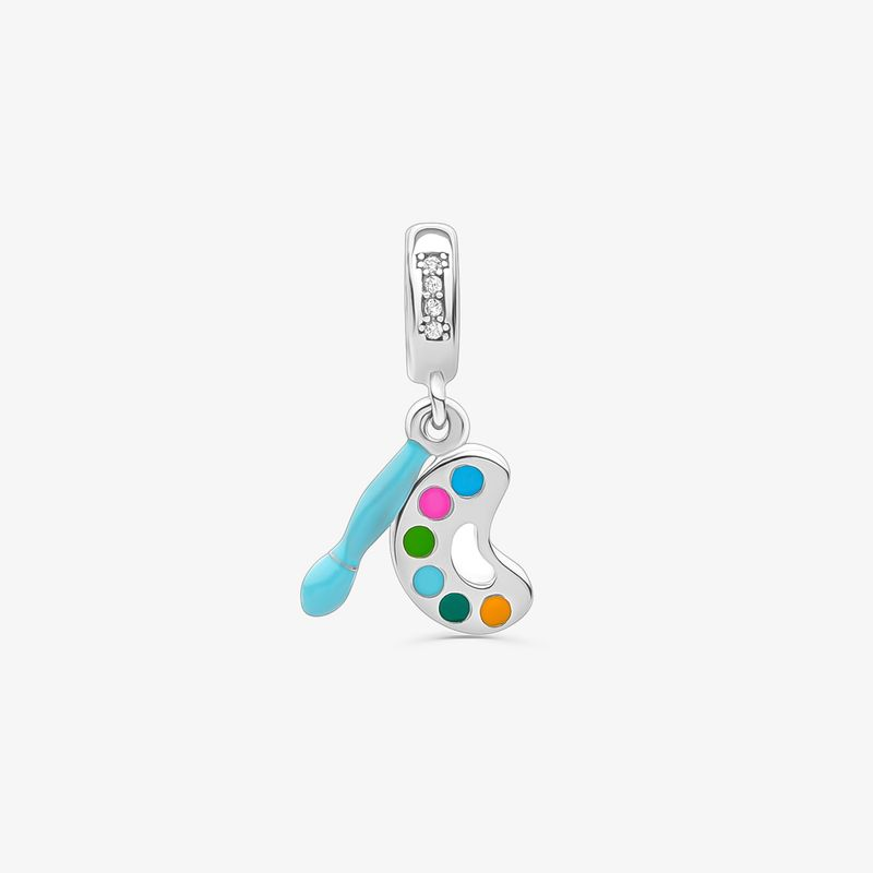Charm Aquarela em Prata 925 Charm Aquarela em Prata 925