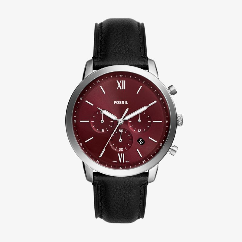 Relógio Fossil Neutra Masculino Cronógrafo com Pulseira de Couro FS6016 Relógio Fossil Neutra Masculino Cronógrafo com Pulseira de Couro FS6016