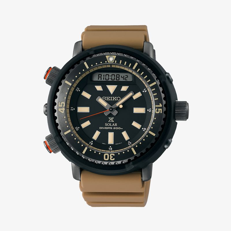 Relógio Seiko Masculino em Silicone Bege Relógio Seiko Masculino em Silicone Bege