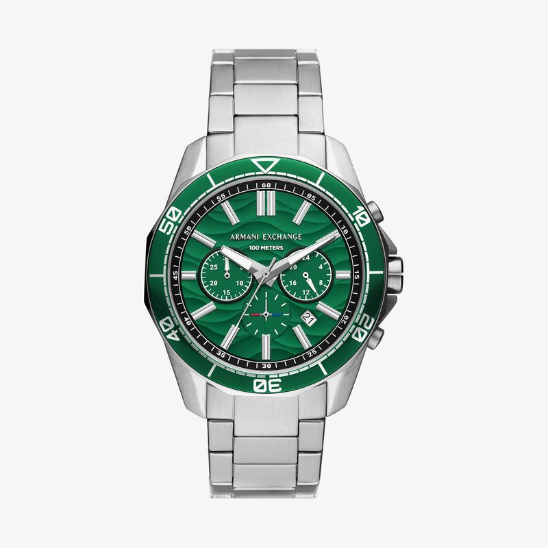 Relógio Armani Exchange Masculino em Aço com Mostrador Verde AX1957B1 Relógio Armani Exchange Masculino em Aço com Mostrador Verde AX1957B1