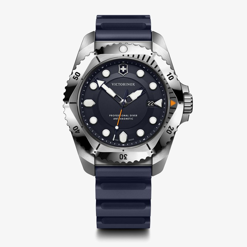 Relógio Victorinox Masculino em Borracha Azul DIVE PRO 241991 Relógio Victorinox Masculino em Borracha Azul DIVE PRO 241991