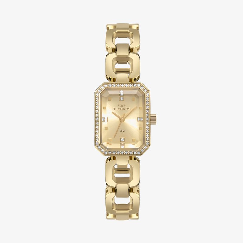 Relógio Technos Feminino em Aço Dourado 2036MTF/1D Relógio Technos Feminino em Aço Dourado 2036MTF/1D