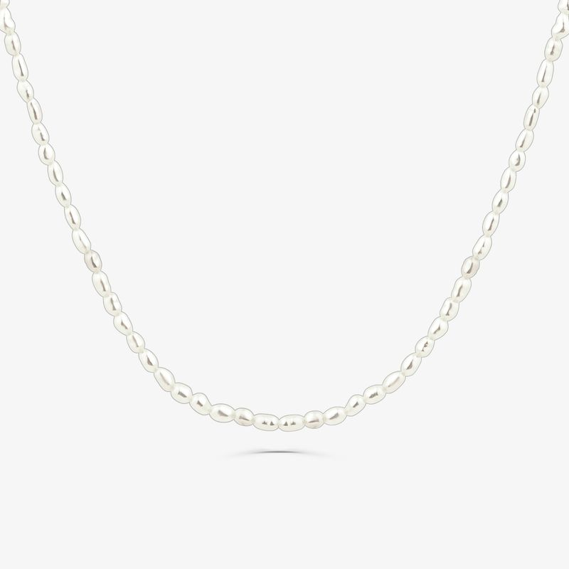 Colar de Pérolas Com Ouro Amarelo 18k - 120 cm Colar de Pérolas Com Ouro Amarelo 18k - 120 cm