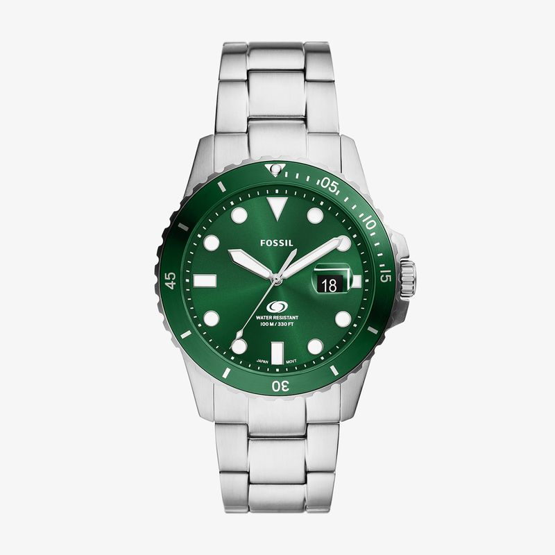 Relógio Fossil Masculino em Aço e Mostrador Verde FS6033/1KN Relógio Fossil Masculino em Aço e Mostrador Verde FS6033/1KN