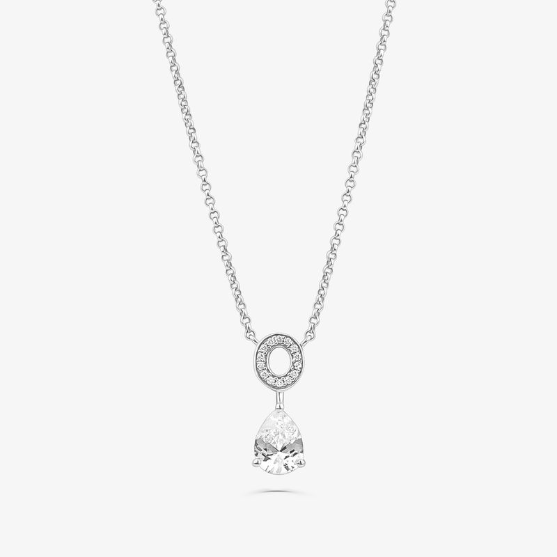 Colar Elo com Safira em Prata 925 Colar Elo com Safira em Prata 925