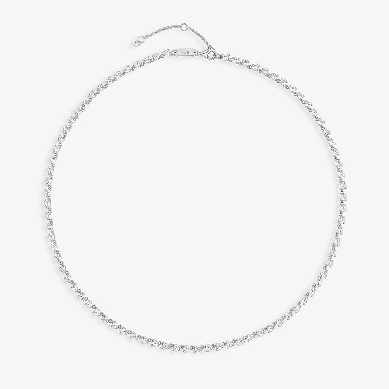 Colar Maxi com Safira em Prata 925 Colar Maxi com Safira em Prata 925