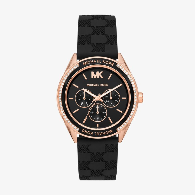 Relógio Michael Kors Feminino em Silicone Preto MK7266/2JN