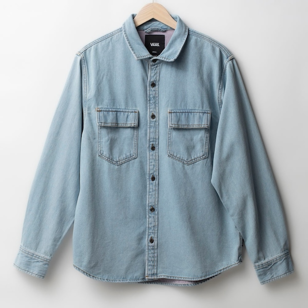 Camisa Vans Palmhill Denim Ls Woven Camisa Vans Palmhill Denim Ls Woven