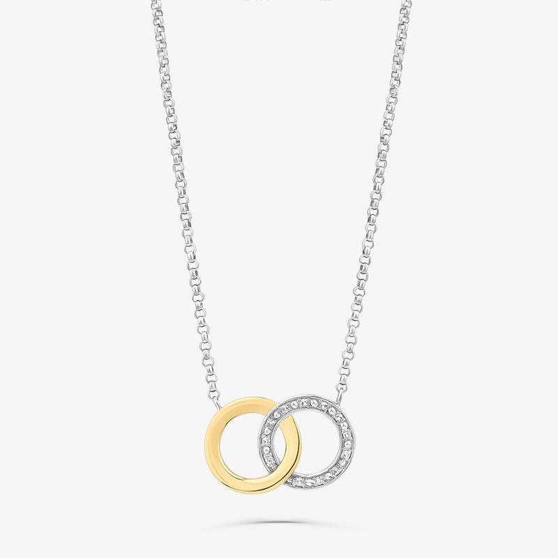 Colar Elos em Ouro Amarelo 18k e Prata 925