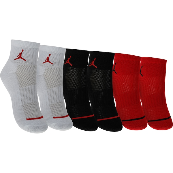 Kit Meia Jordan Jumpman Infantil 3 Pares