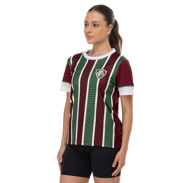 Camiseta do Fluminense Braziline Chiado Feminina Camiseta do Fluminense Braziline Chiado Feminina