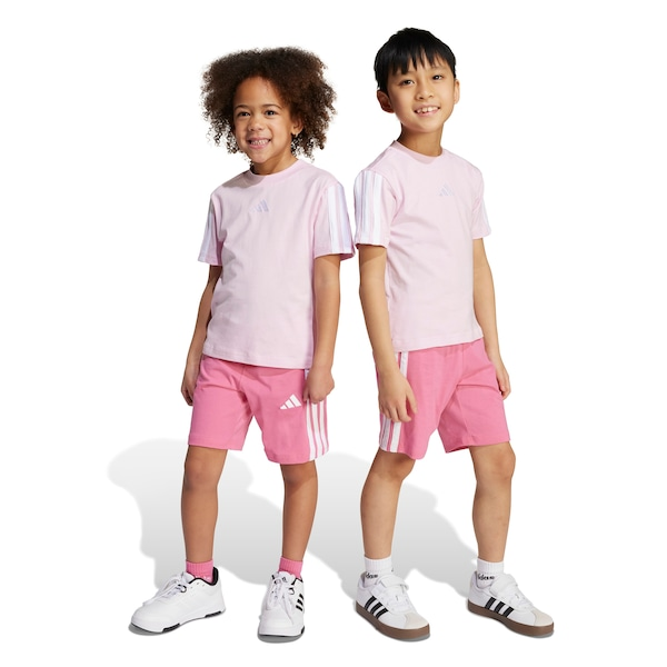 Conjunto Infantil adidas 3 Stripes Camiseta + Bermuda
