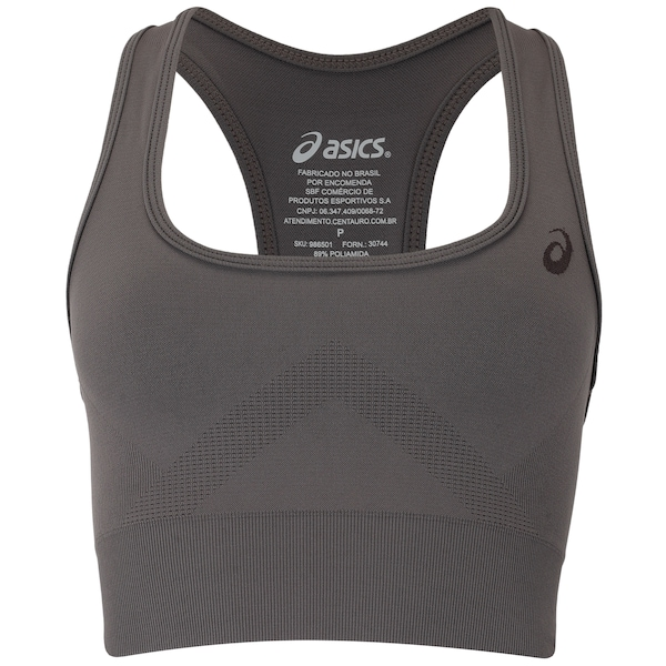 Top Fitness sem Bojo ASICS Alta Sustentação Seamless Fio Emana Adulto