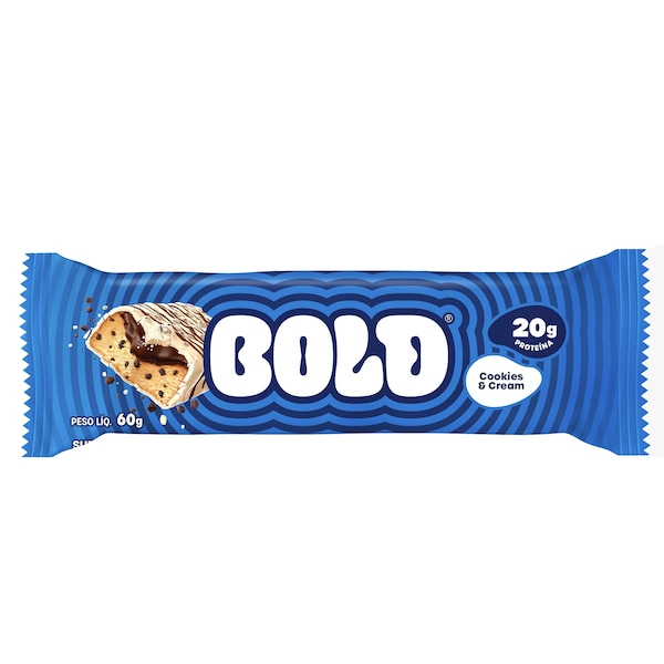 Barra de Proteína Bold Cookies & Cream - 60g
