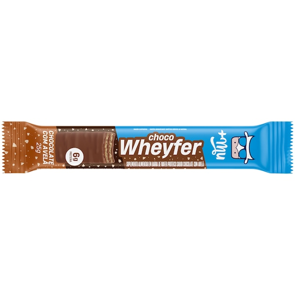 Barra de Proteína +Mu Choco Wheyfer Chocolate e Avelã - 25g