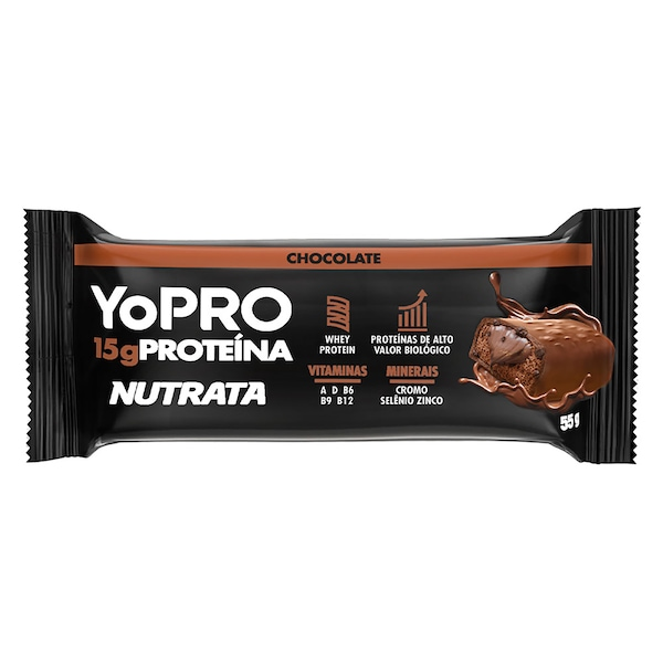 Barra de proteina Yopro sabor Chocolate - Unidade