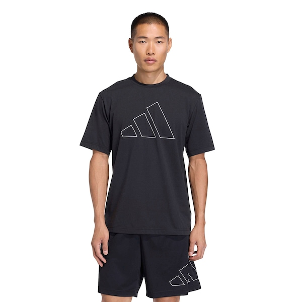 Camiseta adidas Logotipo Workout Essentials Feelready - Masculina Camiseta adidas Logotipo Workout Essentials Feelready - Masculina