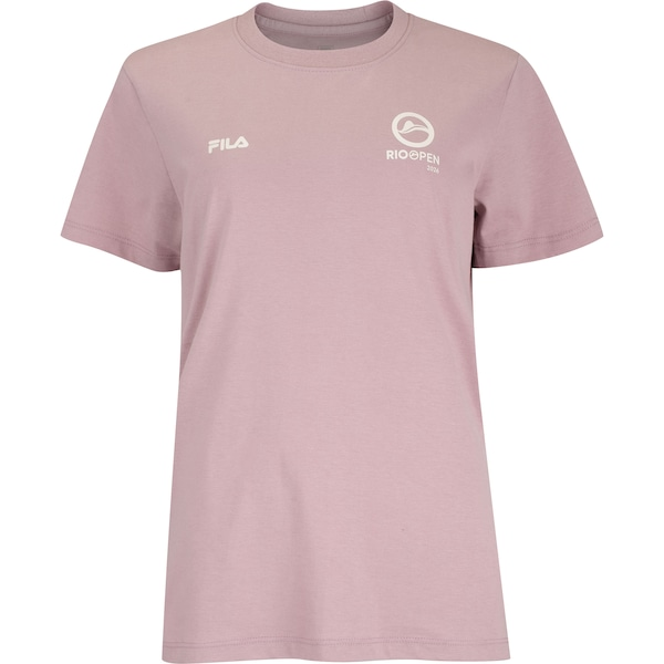 Camiseta Fila Regular Premium Rio Open 26 Feminina Camiseta Fila Regular Premium Rio Open 26 Feminina