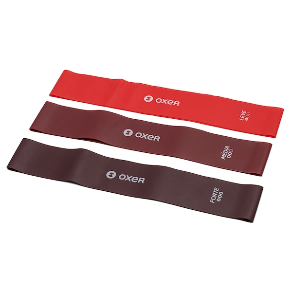 Kit Faixas Elásticas Oxer 3 Unidades