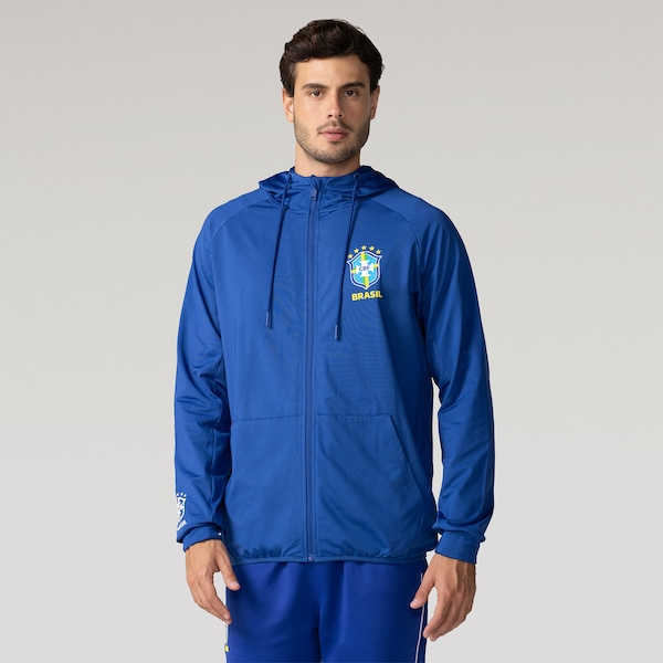 Blusão com Capuz Interlock Seleção do Brasil CBF 26/27 Masculino Blusão com Capuz Interlock Seleção do Brasil CBF 26/27 Masculino
