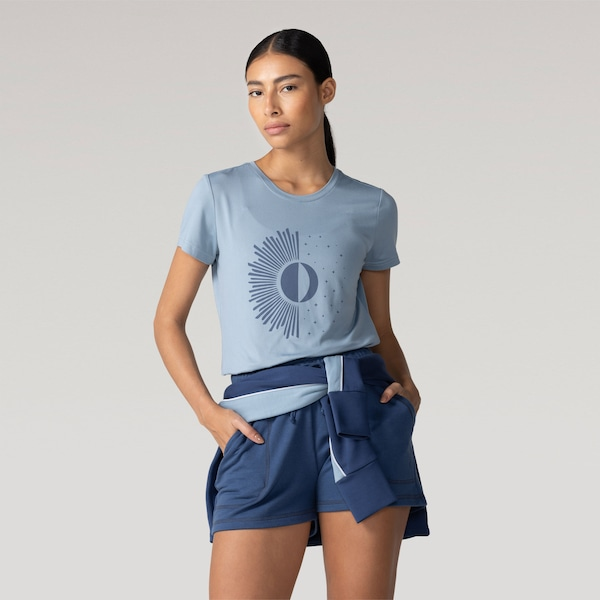 Camiseta Oxer Cord Estampa Regulação Termica Feminina Camiseta Oxer Cord Estampa Regulação Termica Feminina