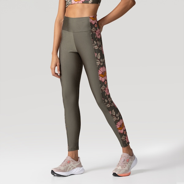 Calça Legging Farm Recorte Aurora Floral Feminina Calça Legging Farm Recorte Aurora Floral Feminina
