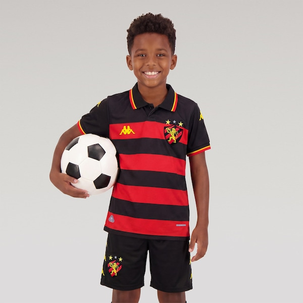 Camisa do Sport CIub do Recife I 26/27 Kappa Torcedor Infantil Camisa do Sport CIub do Recife I 26/27 Kappa Torcedor Infantil