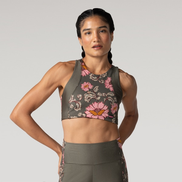 Top Farm Recorte Aurora Floral Feminino Top Farm Recorte Aurora Floral Feminino