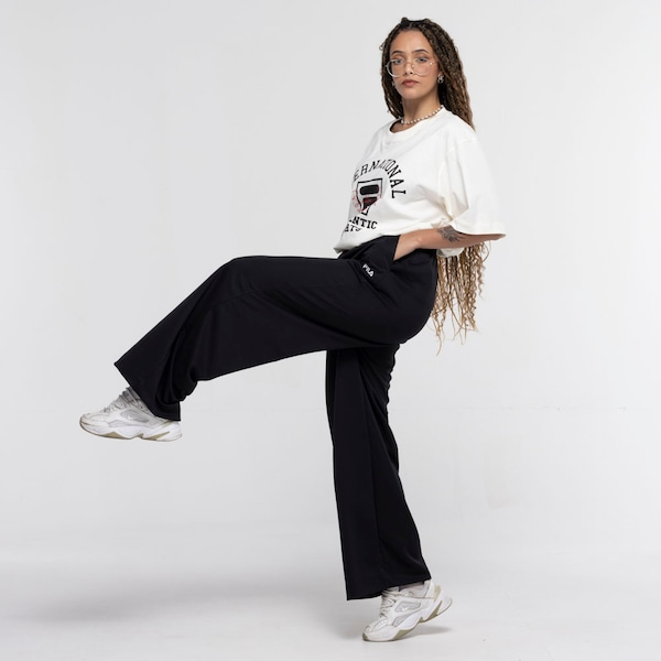 Calça Wide Leg Fila One World Calça Wide Leg Fila One World