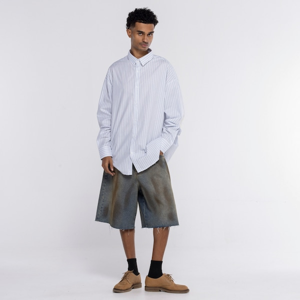 Camisa Piet Manga Longa Cotton Striped Long Sleeve Camisa Piet Manga Longa Cotton Striped Long Sleeve