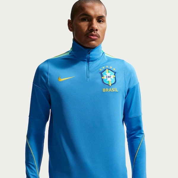 Jaqueta do Brasil Nike Dril Top Treino 26/27 Masculina Jaqueta do Brasil Nike Dril Top Treino 26/27 Masculina