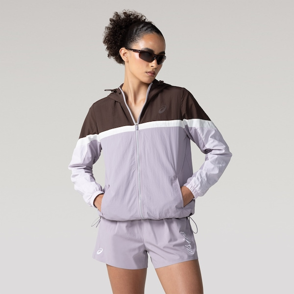 Jaqueta Feminina Recortes Forro Plana ASICS Jaqueta Feminina Recortes Forro Plana ASICS