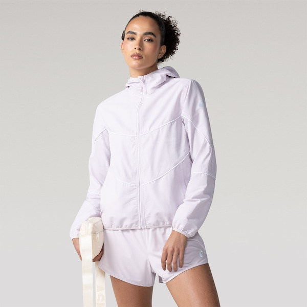 Jaqueta Feminina Pinstripe Plana Bolso Seguro ASICS Jaqueta Feminina Pinstripe Plana Bolso Seguro ASICS