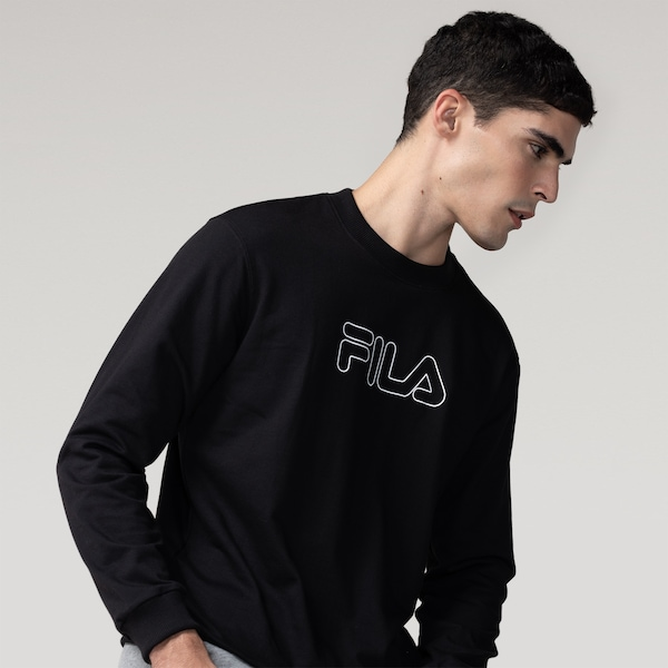 Blusão Fila LS Letter Outline Light Masculino
