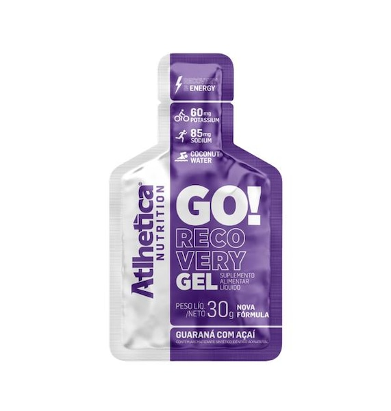 Gel Atlhetica Go Recovery Guarana e Açaí