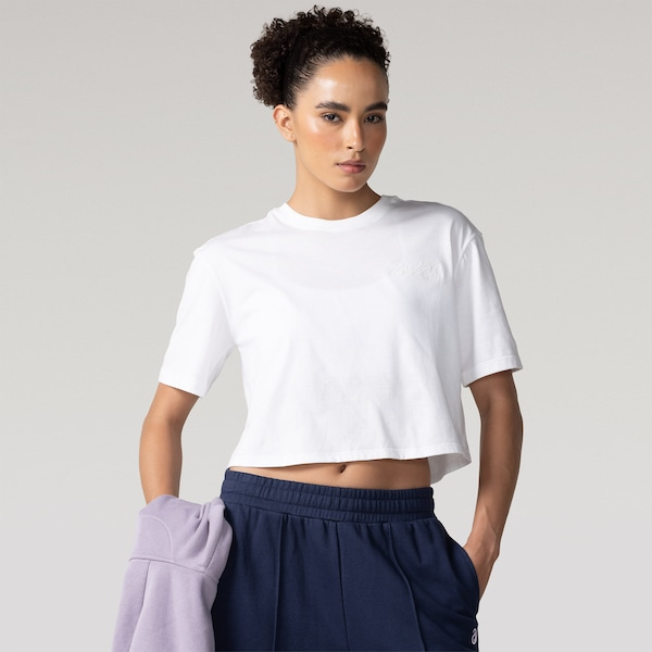 Camiseta Cropped Casual Feminina ASICS Camiseta Cropped Casual Feminina ASICS