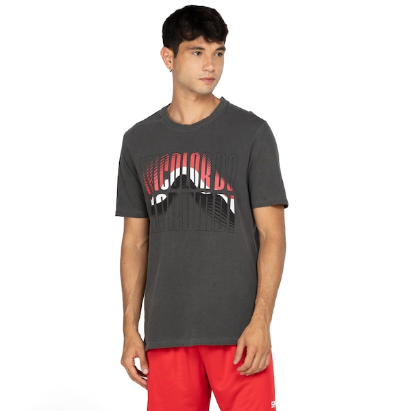 Camiseta do São Paulo Masculina Manga Curta Casual Tricolor Camiseta do São Paulo Masculina Manga Curta Casual Tricolor