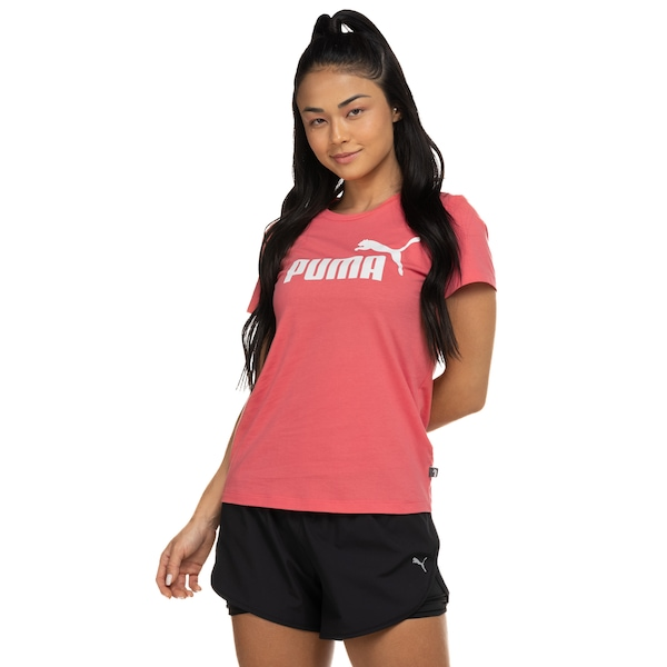 Camiseta Puma Manga Curta Essentials Logo - Feminina Camiseta Puma Manga Curta Essentials Logo - Feminina