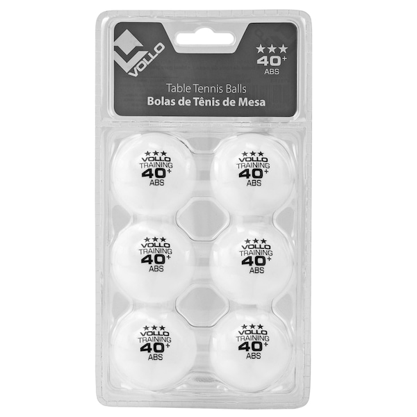 Kit de Bola de Tênis de Mesa Vollo 6 Unidades 3 Estrelas Kit de Bola de Tênis de Mesa Vollo 6 Unidades 3 Estrelas