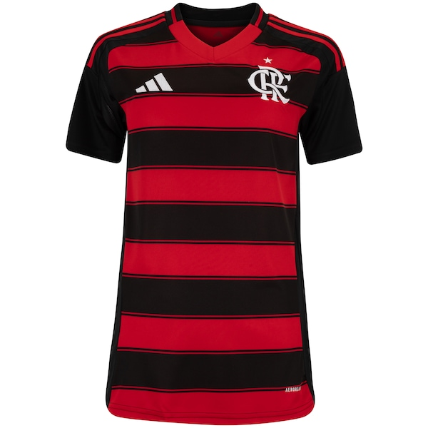 Camisa do Flamengo I 25/26 adidas Feminina Torcedora Camisa do Flamengo I 25/26 adidas Feminina Torcedora