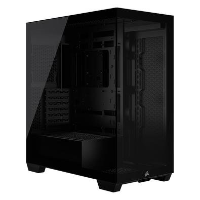 Gabinete Gamer Corsair 3500X Mid Tower, E-ATX, Frontal e Lateral em Video Temperado, Sem FANs, Preto - CC-9011276-WW