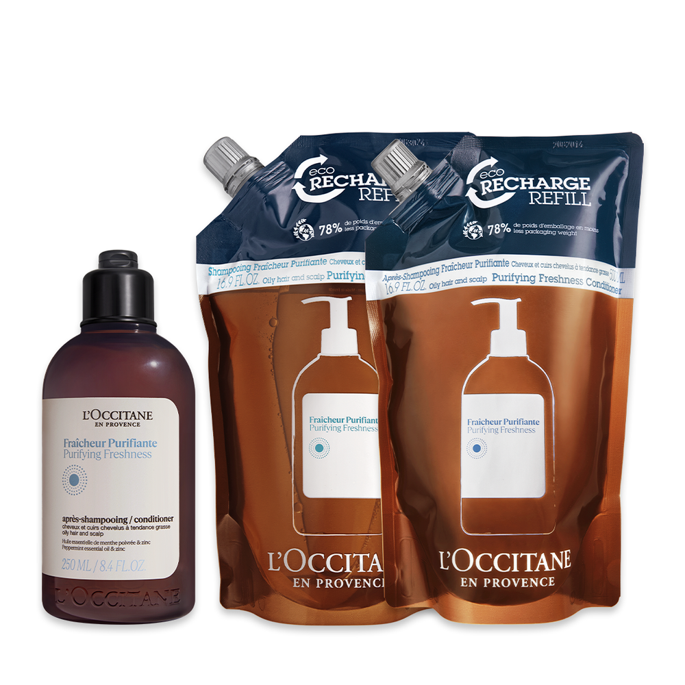 Combo Eco-Refil Shampoo e Condicionador Purificante Aromacologia Combo Eco-Refil Shampoo e Condicionador Purificante Aromacologia