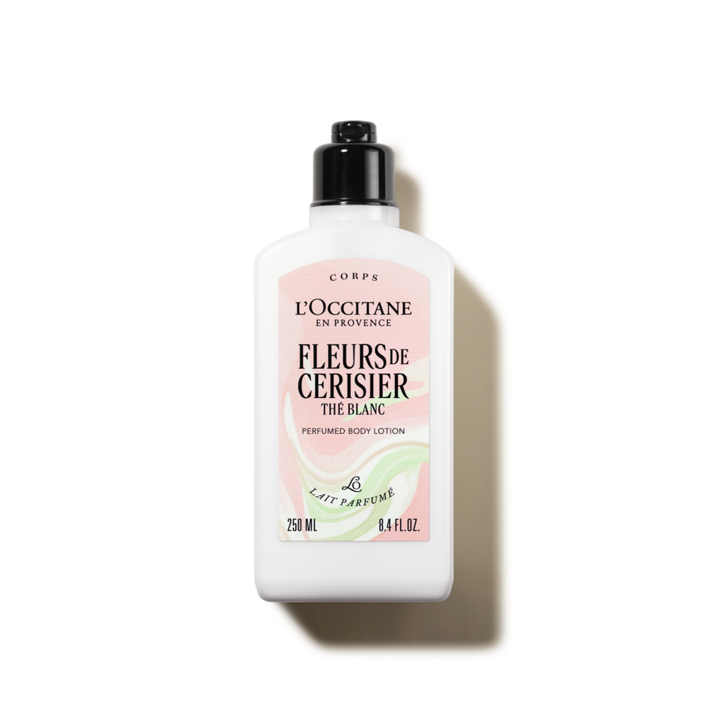 Loção Corporal Perfumada Fleurs de Cerisier Thé Blanc 250mL (Flor de Cerejeira) Loção Corporal Perfumada Fleurs de Cerisier Thé Blanc 250mL (Flor de Cerejeira)
