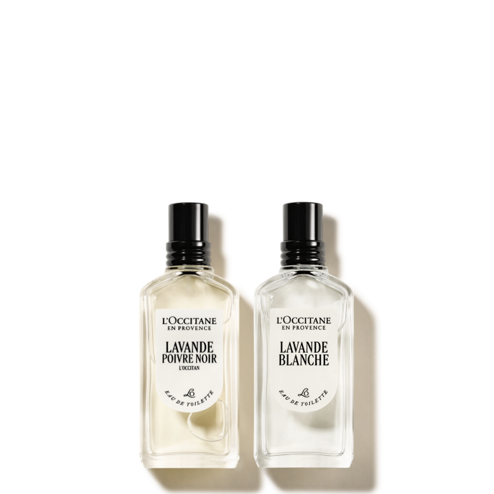 Duo Perfumado Lavande Poivre Noir 50mL (L'Occitan) e Lavande Blanche 50mL Duo Perfumado Lavande Poivre Noir 50mL (L'Occitan) e Lavande Blanche 50mL