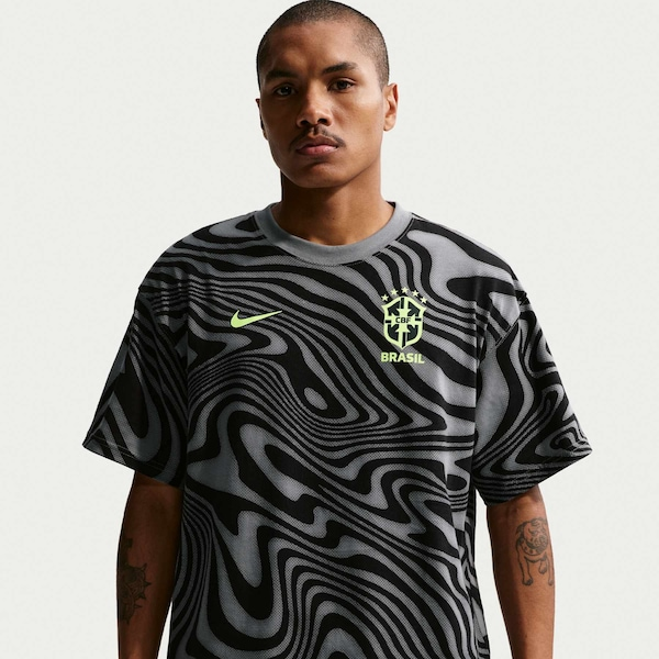 Camiseta Brasil Nike AOP Masculina Camiseta Brasil Nike AOP Masculina