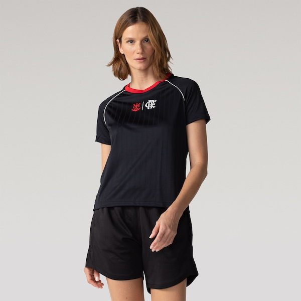 Camiseta Flamengo Disparar Feminina Camiseta Flamengo Disparar Feminina